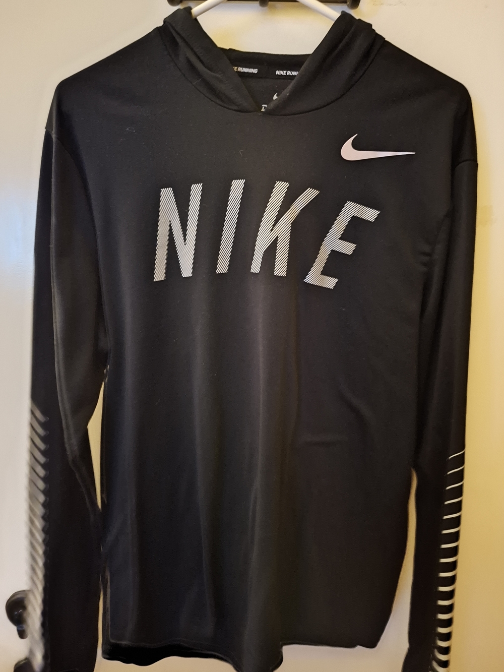 Nike Dry Miler Flash Reflective Running Hoodie Size L